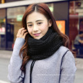 New arrival warm stylish soft solid color unsex woolen yarn plain knitting scarf